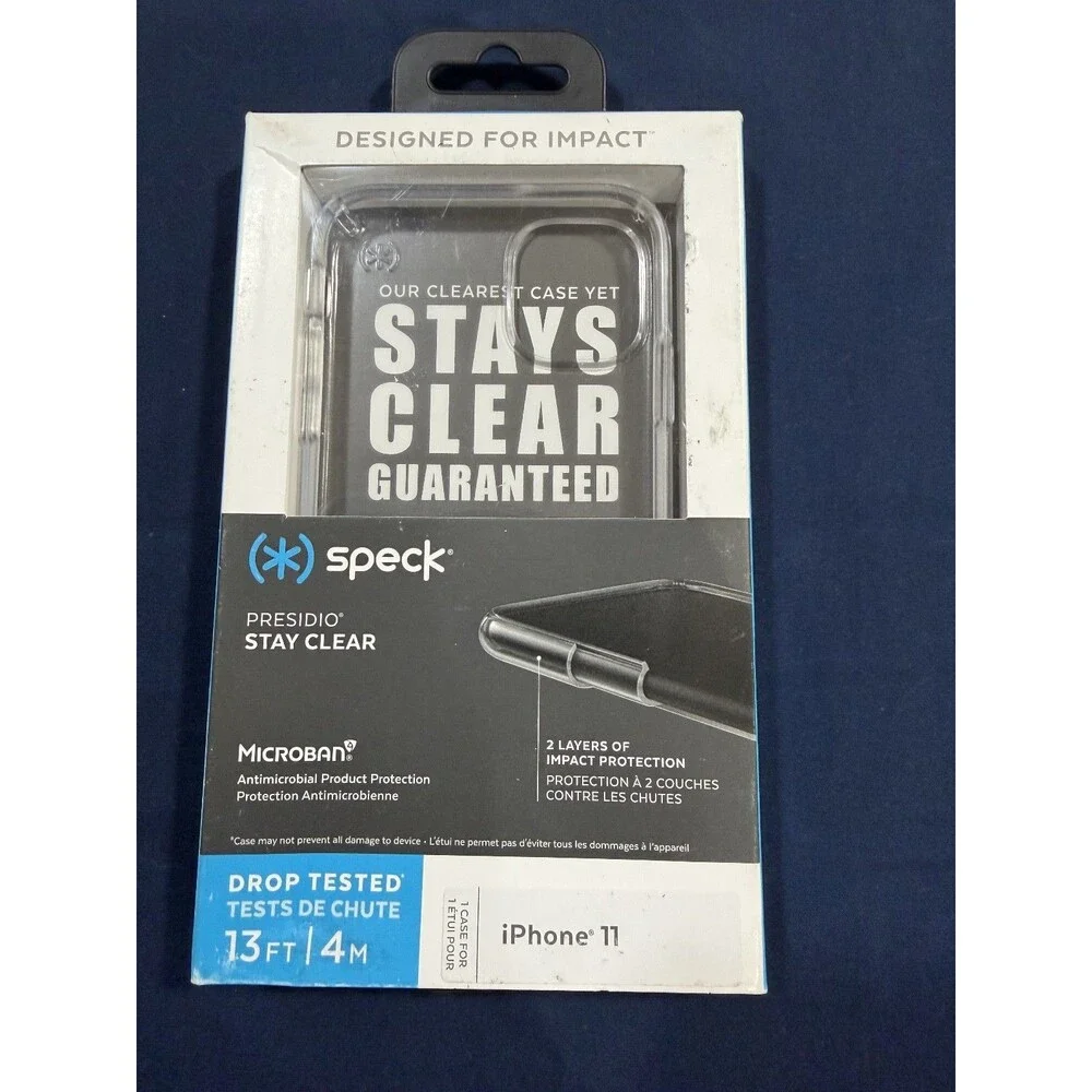 Speck Presidio Stay Clear Case for iPhone 11 Pro - Clear - NEW IN CASE